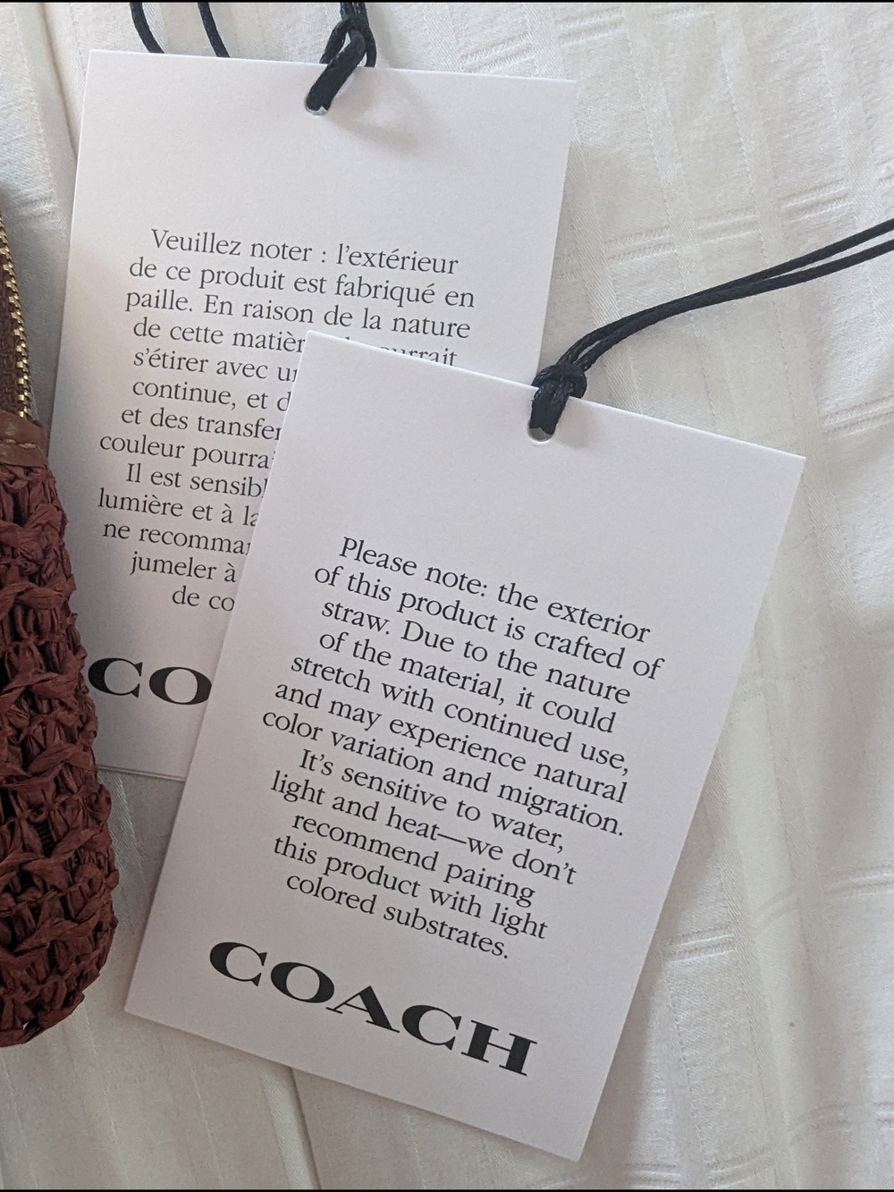 NWT- Coach Large Zip Wristlet Gold/ Russet - Picture 2 of 8